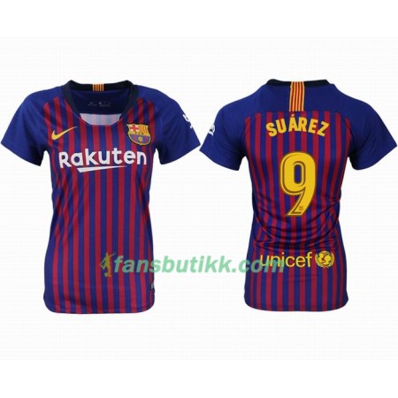 Fotballdrakt FC Barcelona SUAREZ 9 Dame Hjemmetrøye 2018-2019 Kortermet